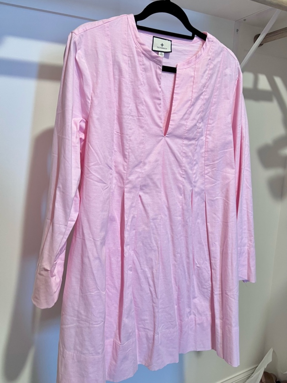NWOT Tuckernuck Pink Lightweight Oxford Luella Dress - Picture 5 of 10